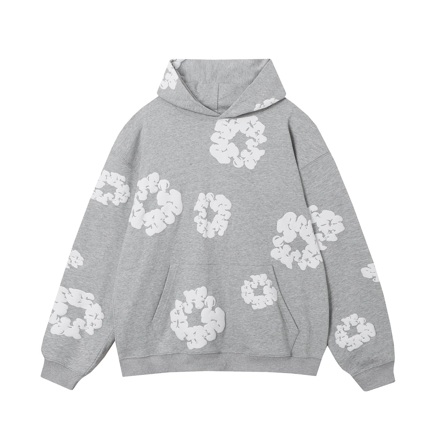 DENIM TEARS COTTON WREATH HOODIE GREY - Sin Sity Reps