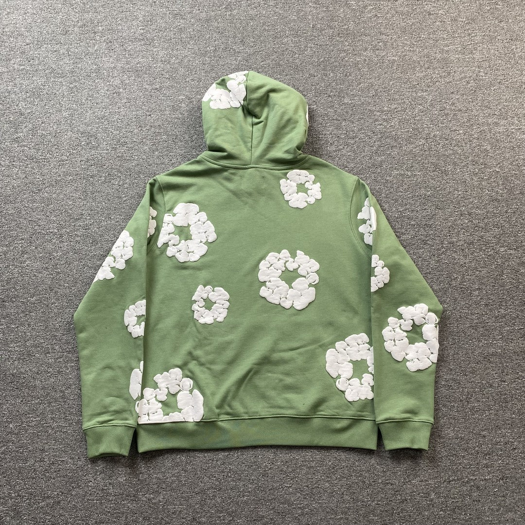 DENIM TEARS COTTON WREATH HOODIE LIGHT GREEN - Sin Sity Reps