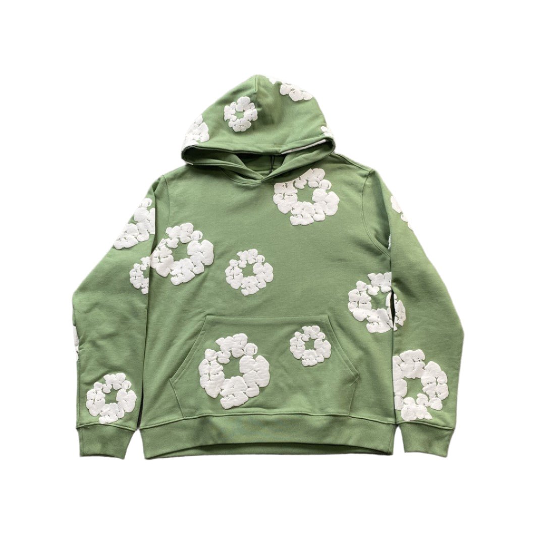 DENIM TEARS COTTON WREATH HOODIE LIGHT GREEN - Sin Sity Reps