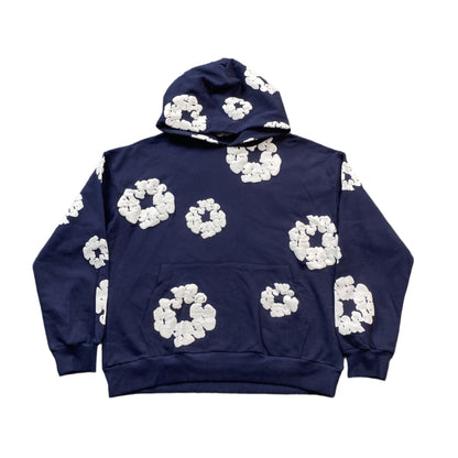 DENIM TEARS COTTON WREATH HOODIE NAVY - Sin Sity Reps