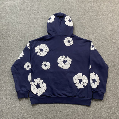 DENIM TEARS COTTON WREATH HOODIE NAVY - Sin Sity Reps