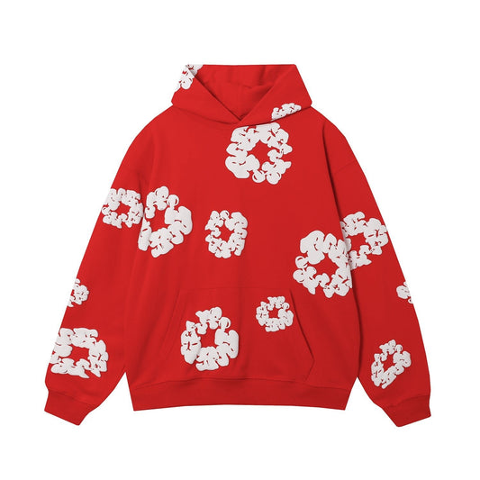 DENIM TEARS COTTON WREATH HOODIE RED - Sin Sity Reps