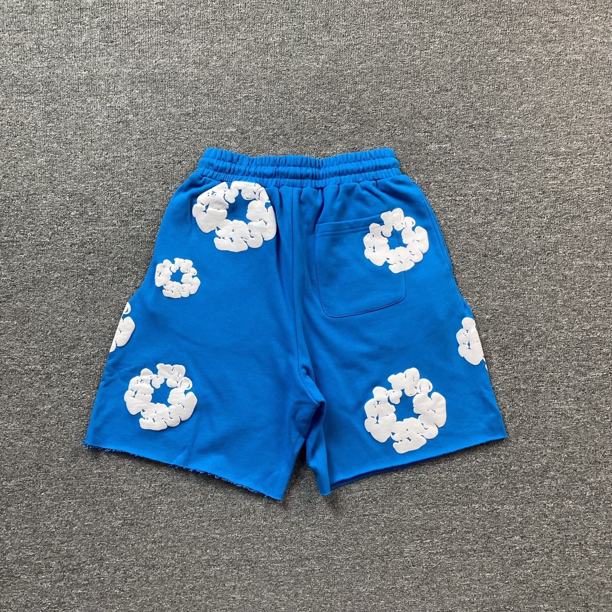 DENIM TEARS COTTON WREATH SHORTS AZURE BLUE - Sin Sity Reps