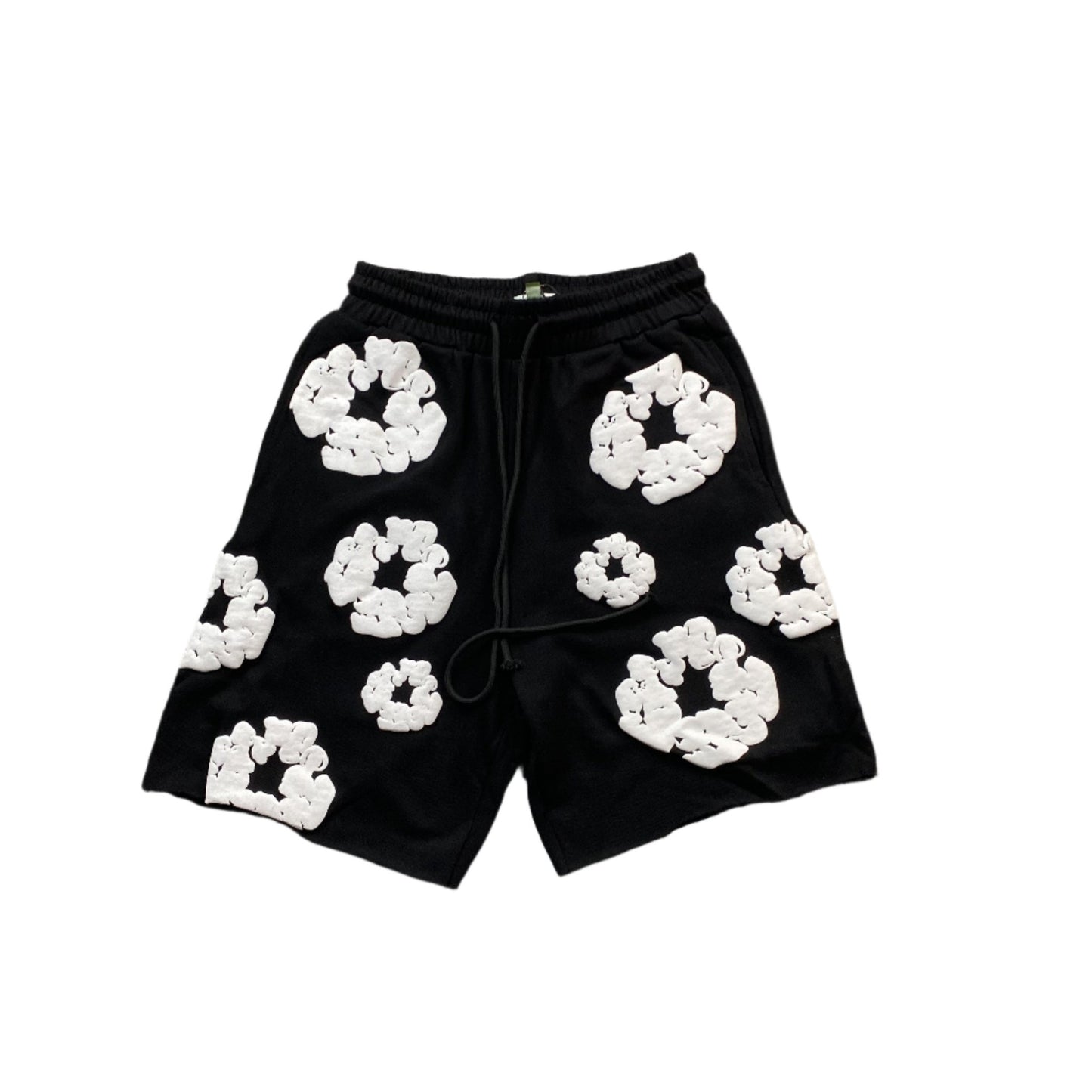 DENIM TEARS COTTON WREATH SHORTS BLACK - Sin Sity Reps