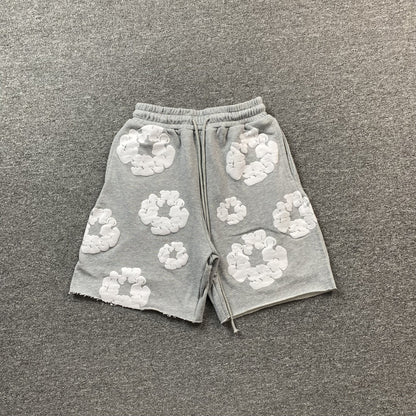 DENIM TEARS COTTON WREATH SHORTS GREY - Sin Sity Reps