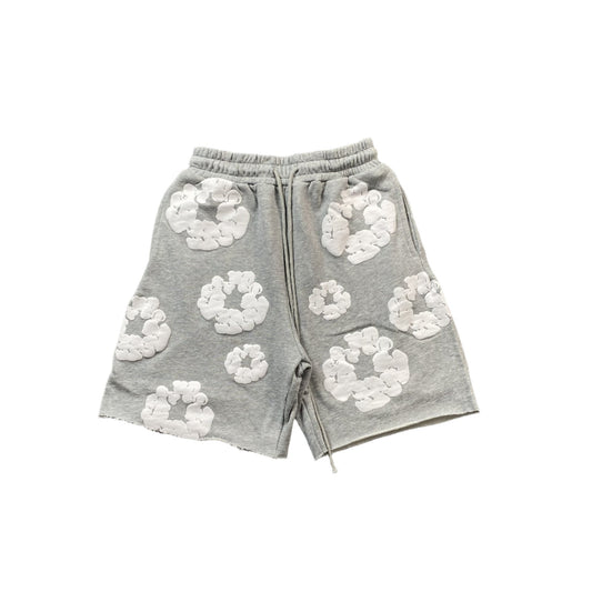 DENIM TEARS COTTON WREATH SHORTS GREY - Sin Sity Reps