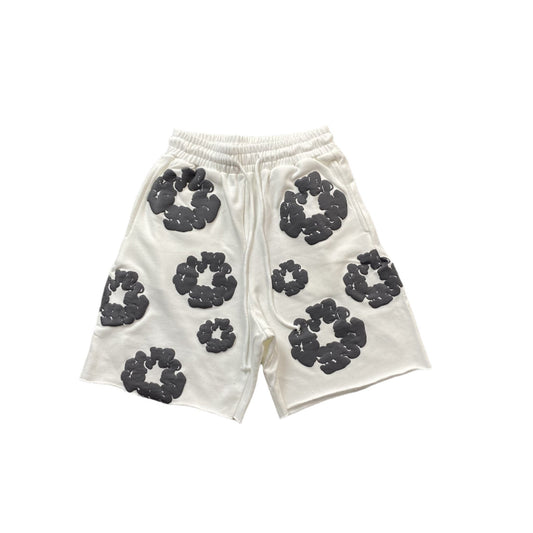 DENIM TEARS COTTON WREATH SHORTS WHITE - Sin Sity Reps