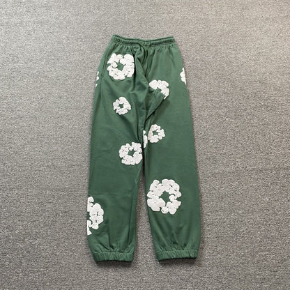 DENIM TEARS COTTON WREATH SWEATPANTS GREEN - Sin Sity Reps