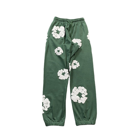 DENIM TEARS COTTON WREATH SWEATPANTS GREEN - Sin Sity Reps