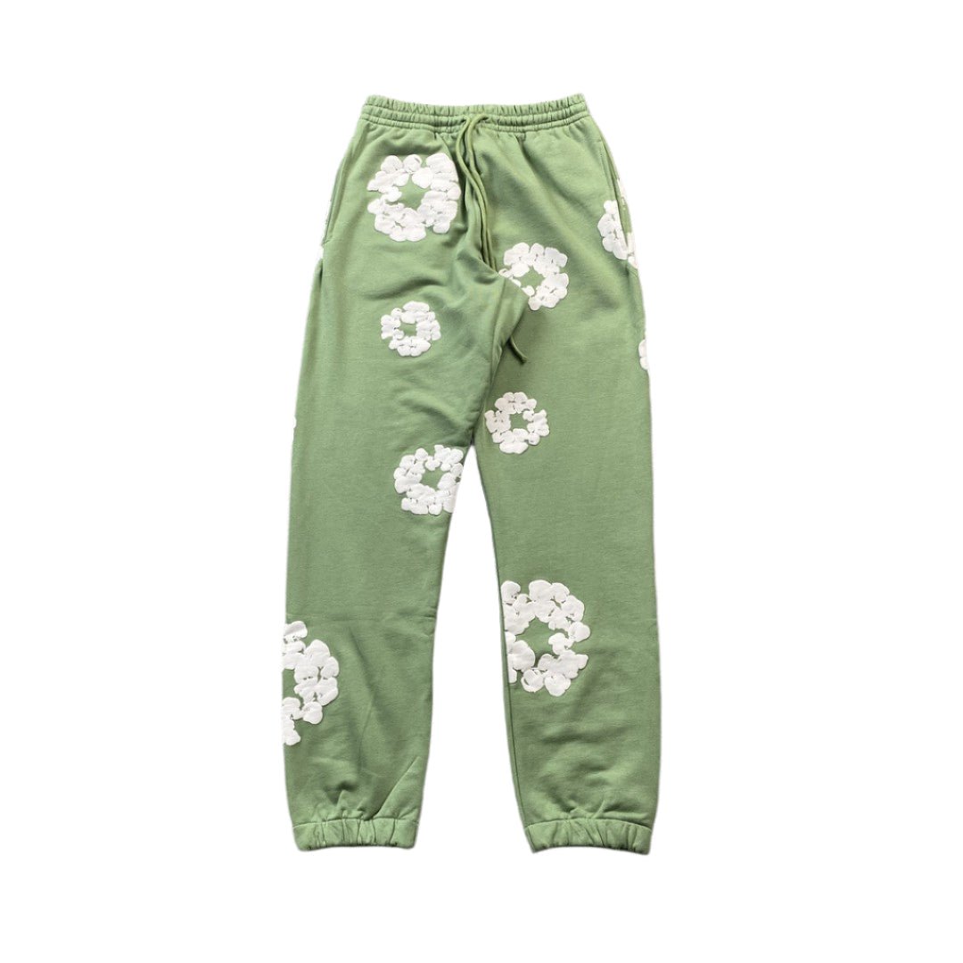 DENIM TEARS COTTON WREATH SWEATPANTS LIGHT GREEN - Sin Sity Reps