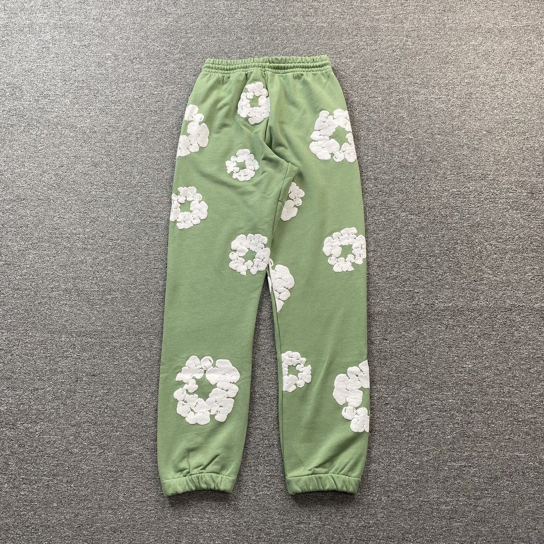 DENIM TEARS COTTON WREATH SWEATPANTS LIGHT GREEN - Sin Sity Reps