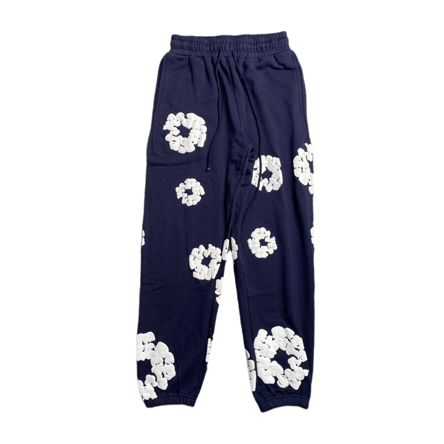 DENIM TEARS COTTON WREATH SWEATPANTS NAVY - Sin Sity Reps