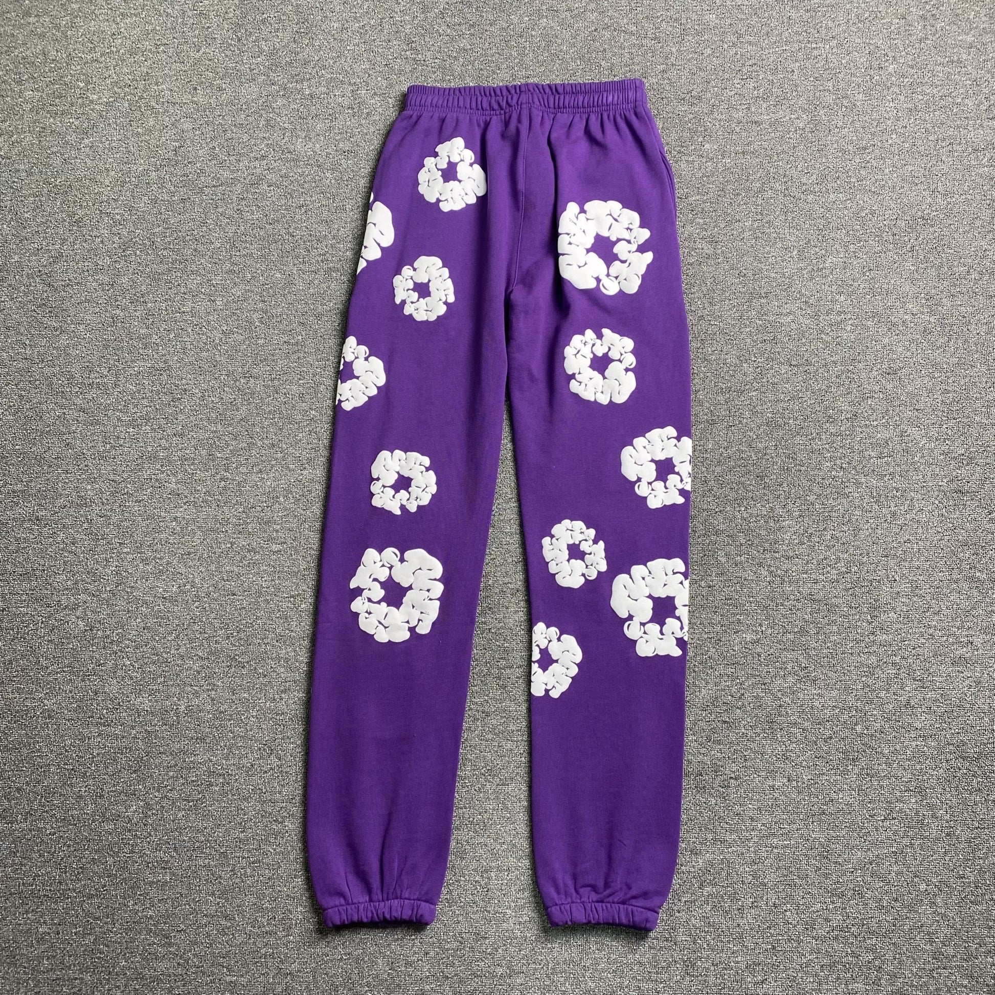 DENIM TEARS COTTON WREATH SWEATPANTS PURPLE - Sin Sity Reps