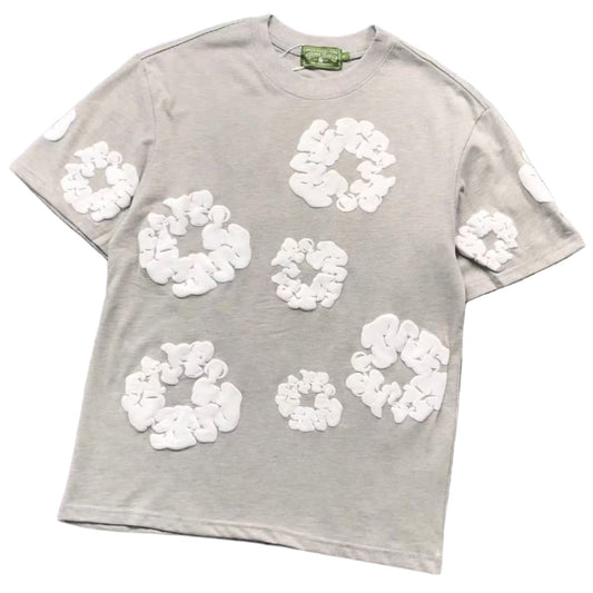 DENIM TEARS COTTON WREATH T - SHIRT GREY - Sin Sity Reps