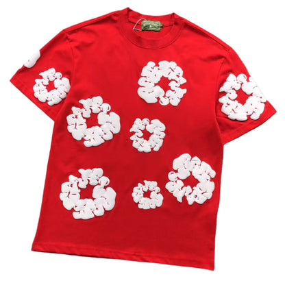 DENIM TEARS COTTON WREATH T - SHIRT RED - Sin Sity Reps