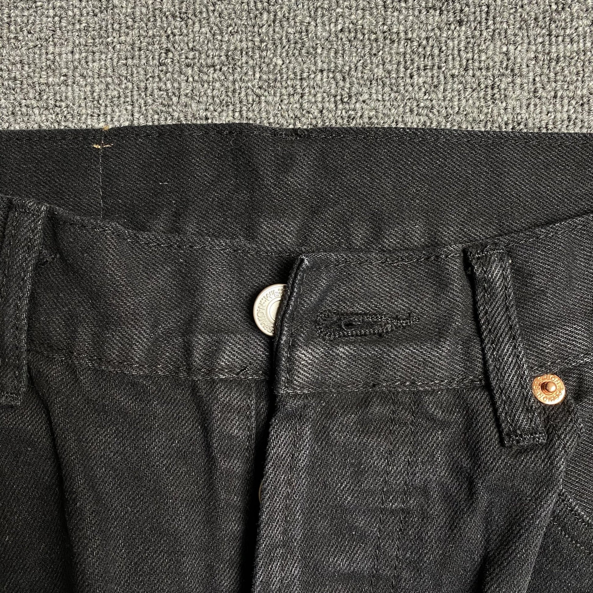 DENIM TEARS x LEVI'S COTTON WREATH JEANS BLACK - Sin Sity Reps