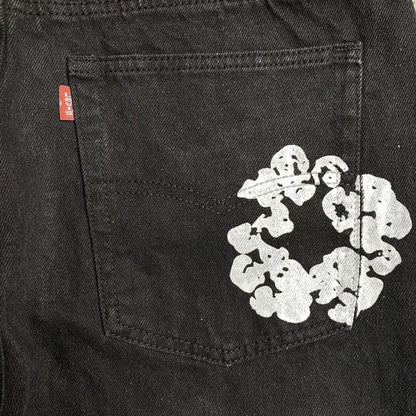 DENIM TEARS x LEVI'S COTTON WREATH JEANS BLACK - Sin Sity Reps