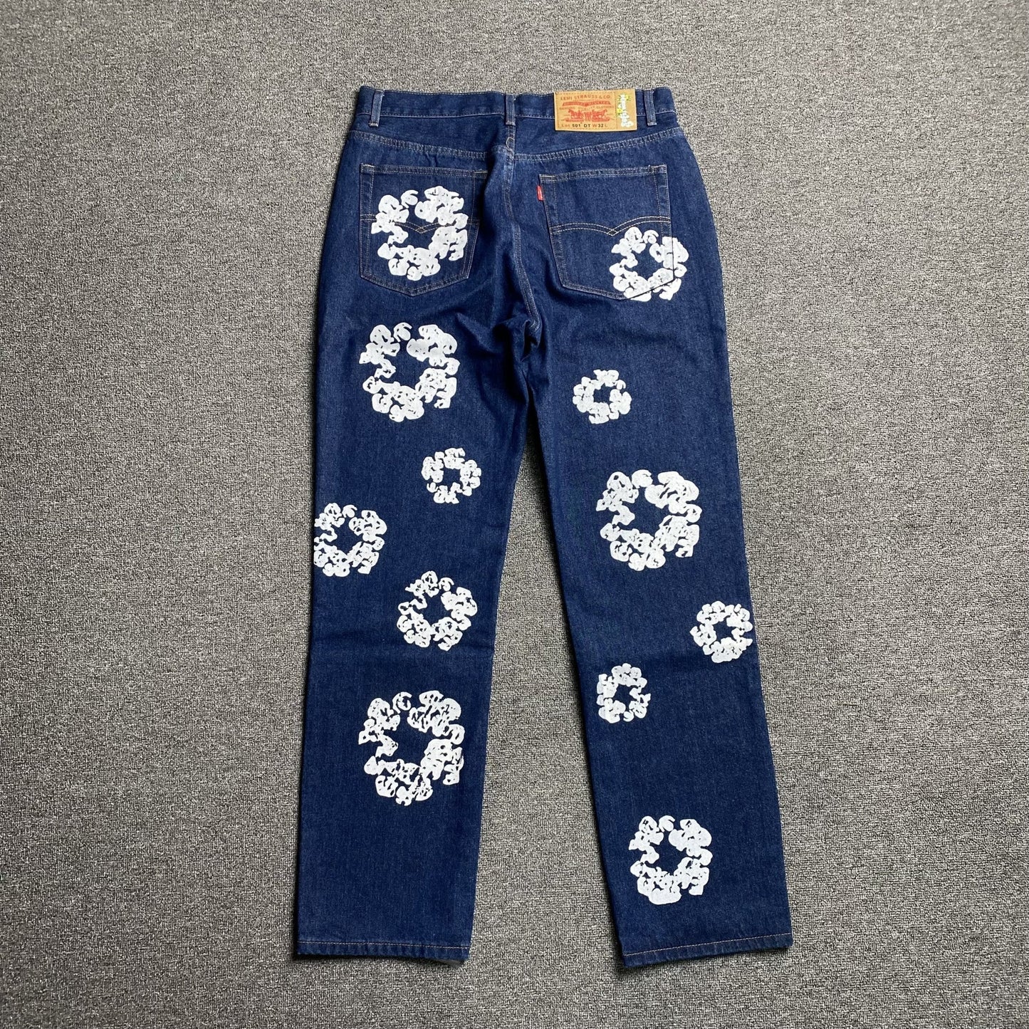 DENIM TEARS x LEVI'S COTTON WREATH JEANS DARK BLUE - Sin Sity Reps