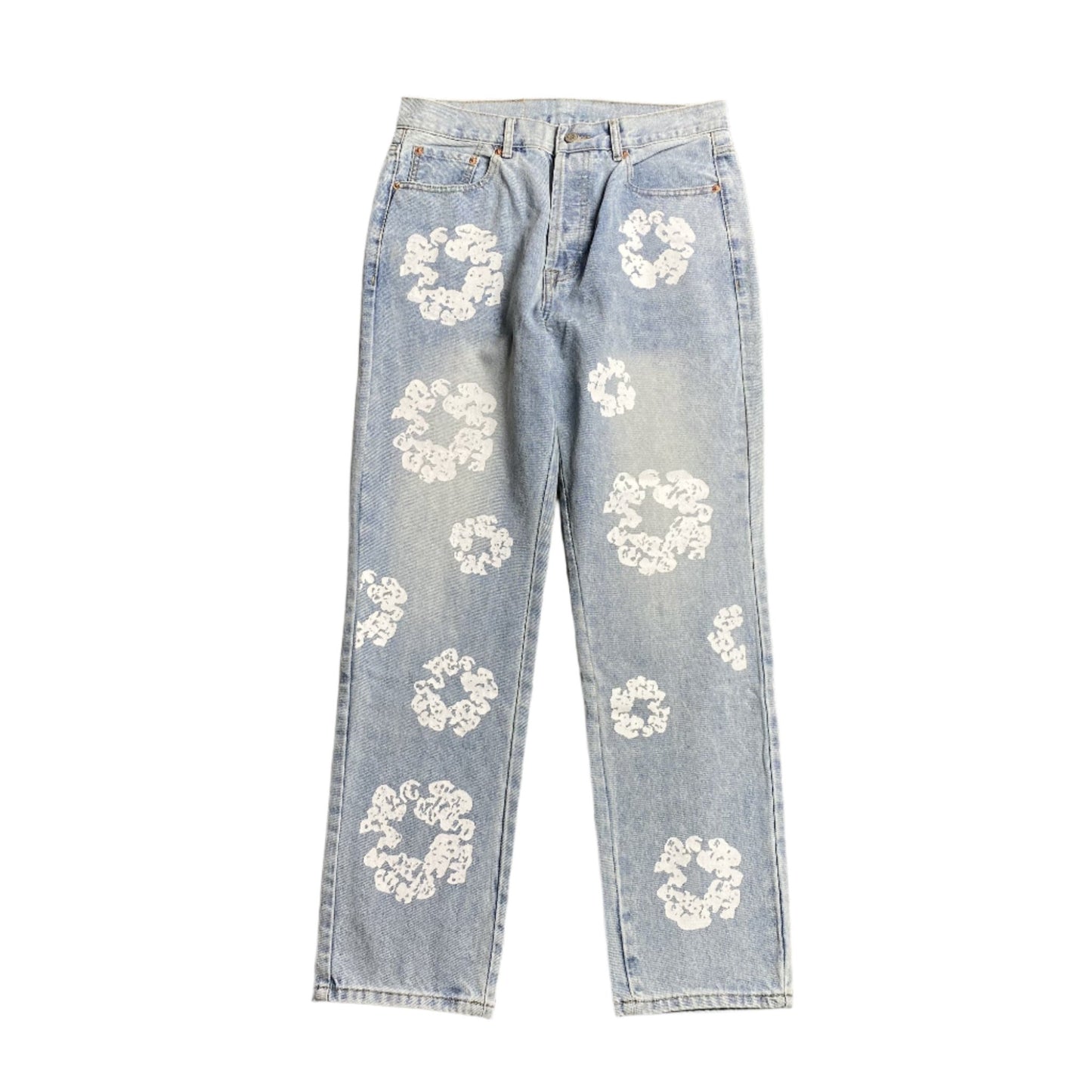 DENIM TEARS x LEVI'S COTTON WREATH JEANS LIGHT WASH - Sin Sity Reps