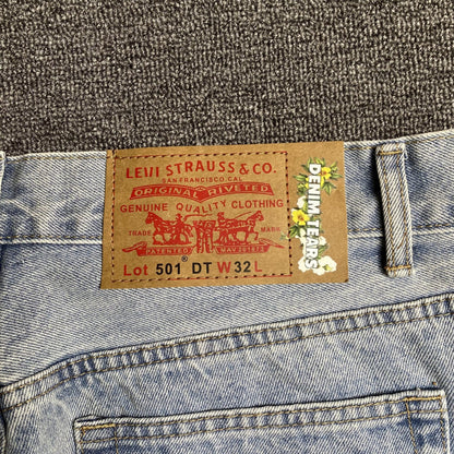 DENIM TEARS x LEVI'S COTTON WREATH JEANS LIGHT WASH - Sin Sity Reps