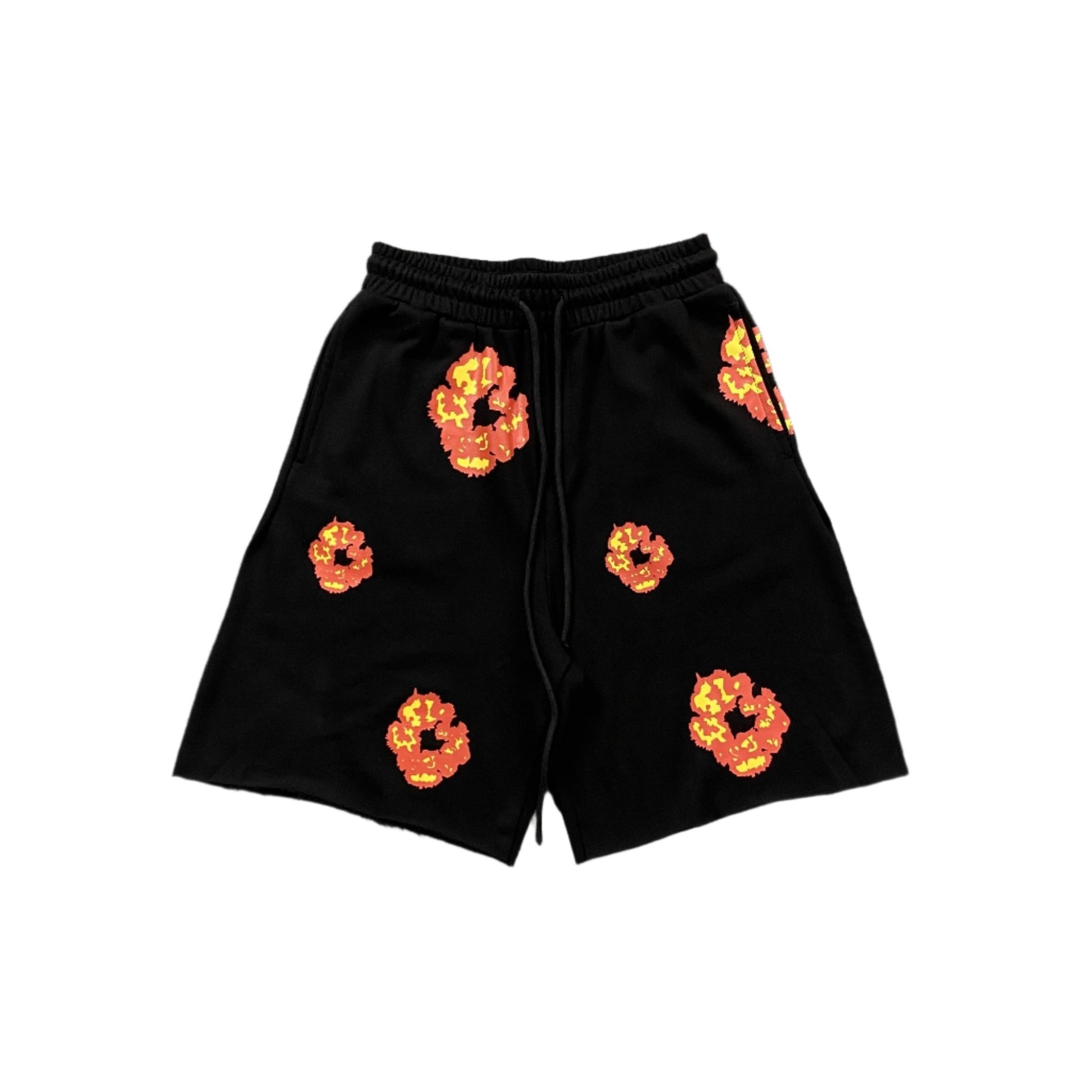 DENIM TEARS x OFFSET COTTON WREATH SHORTS BLACK - Sin Sity Reps