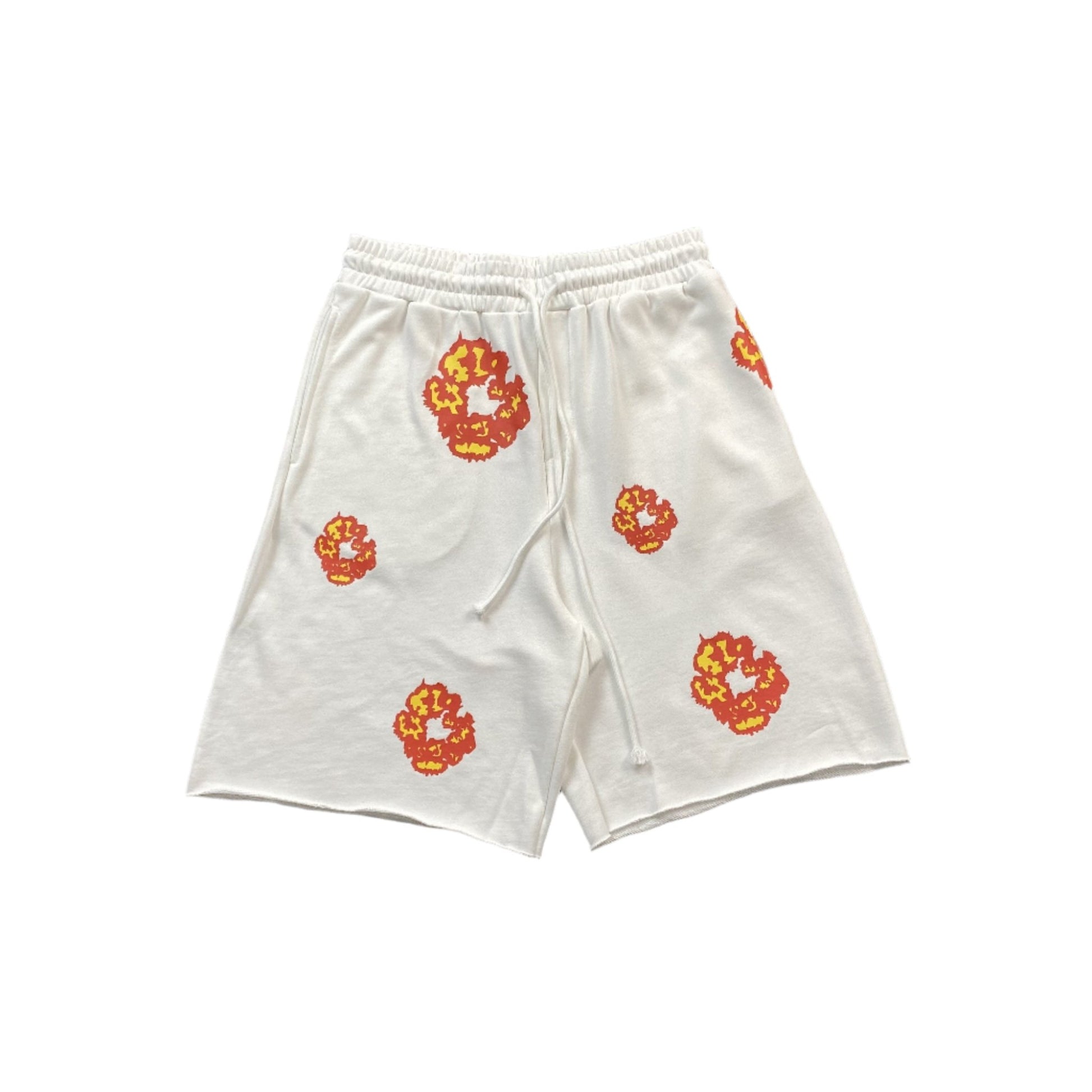 DENIM TEARS x OFFSET COTTON WREATH SHORTS WHITE - Sin Sity Reps