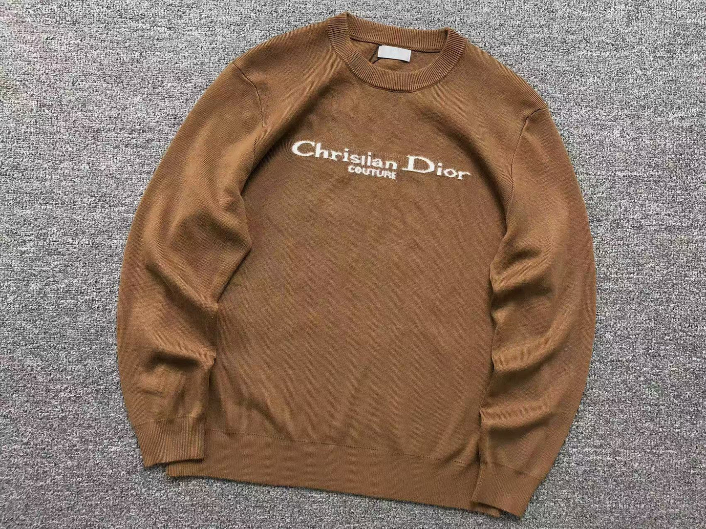 DIOR COUTURE KNIT SWEATER BROWN - Sin Sity Reps