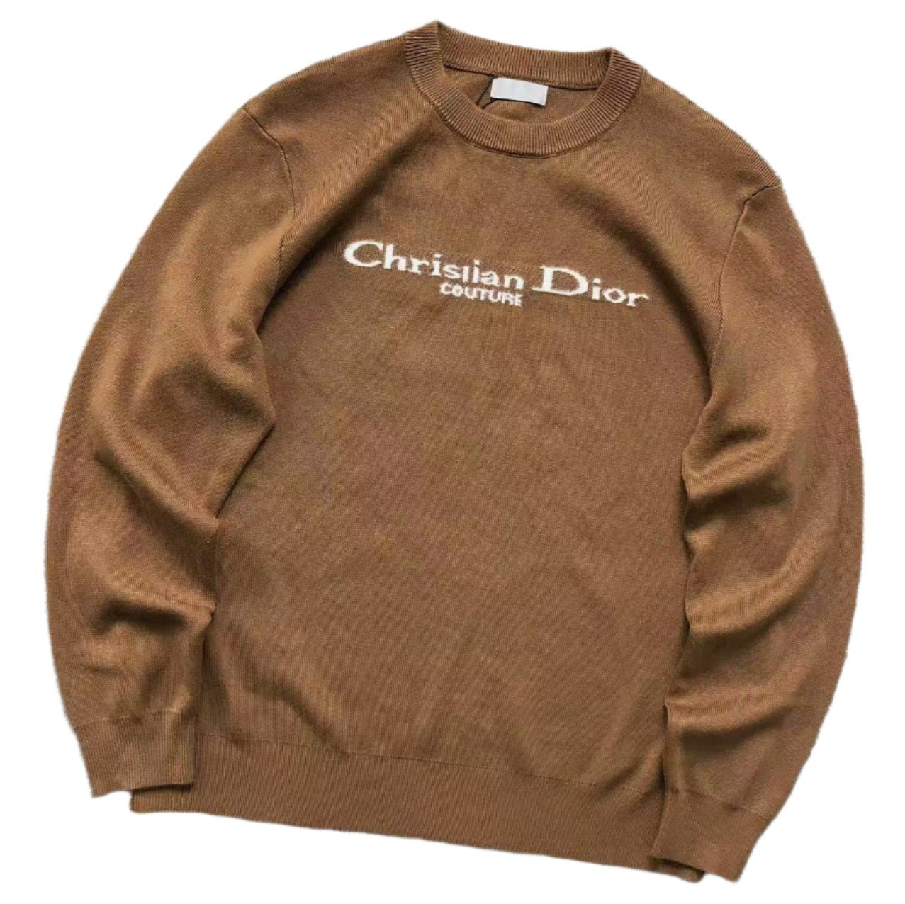 DIOR COUTURE KNIT SWEATER BROWN - Sin Sity Reps