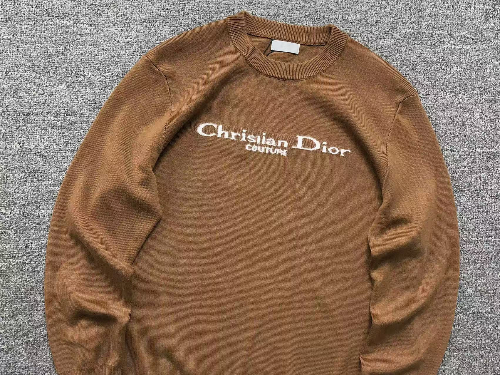 DIOR COUTURE KNIT SWEATER BROWN - Sin Sity Reps