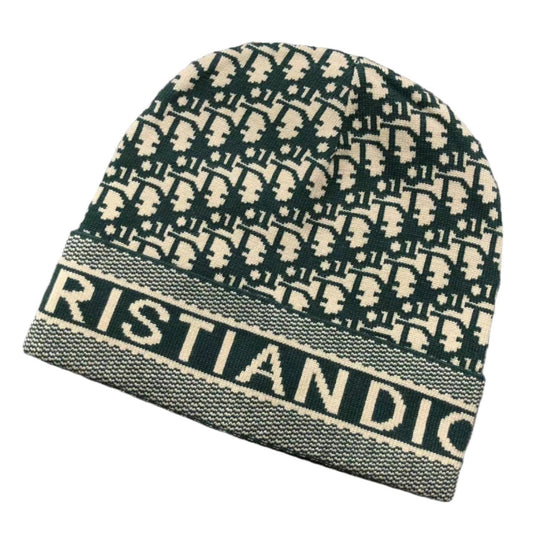 DIOR LOGO PATTERN BEANIE GREEN - Sin Sity Reps