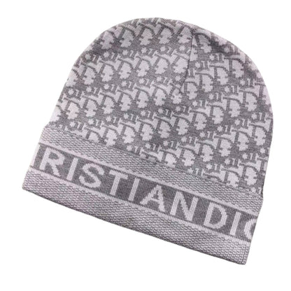 DIOR LOGO PATTERN BEANIE GREY - Sin Sity Reps