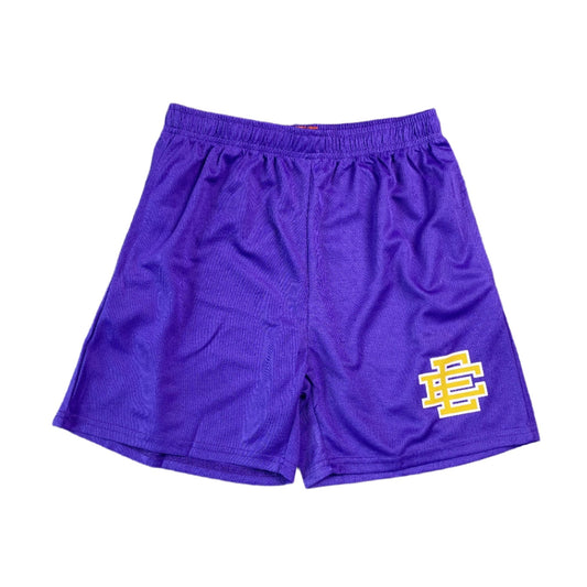 ERIC EMANUEL EE BASIC SHORTS PURPLE/YELLOW - Sin Sity Reps