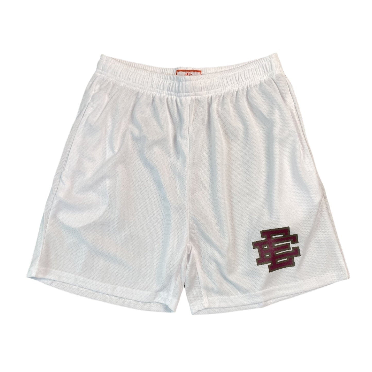 ERIC EMANUEL EE BASIC SHORTS WHITE/GREY/MAROON - Sin Sity Reps