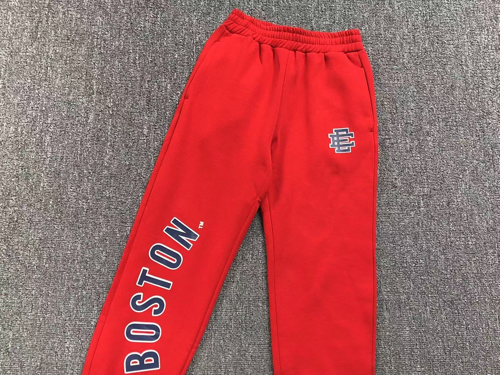 ERIC EMANUEL EE BOSTON RED SOX NE SWEATPANTS RED - Sin Sity Reps