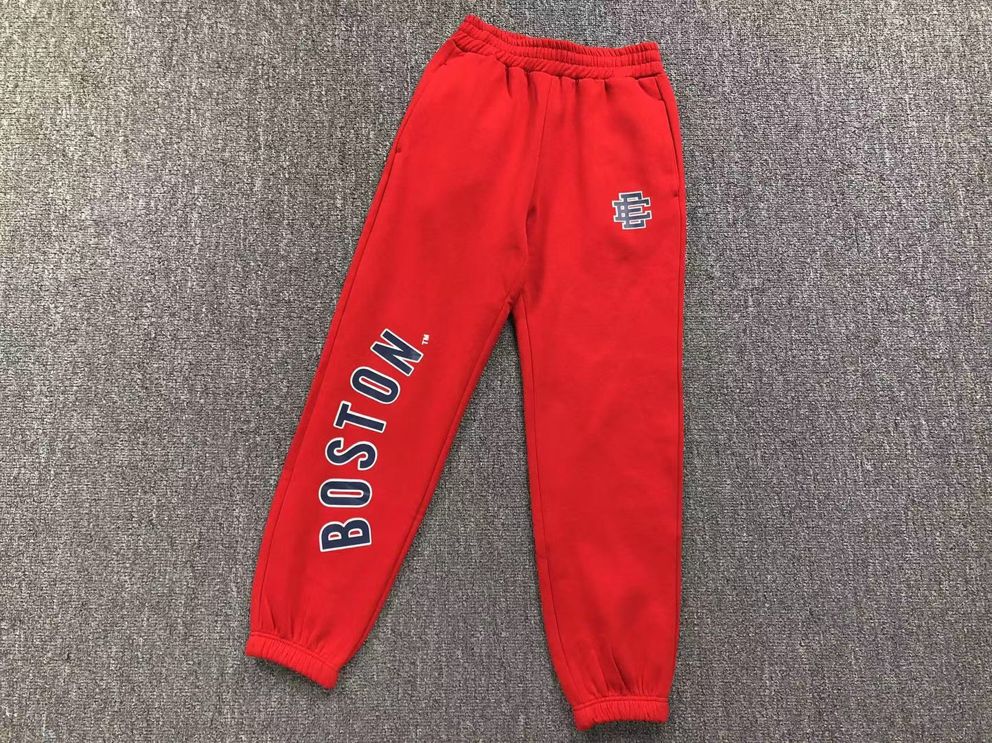 ERIC EMANUEL EE BOSTON RED SOX NE SWEATPANTS RED - Sin Sity Reps