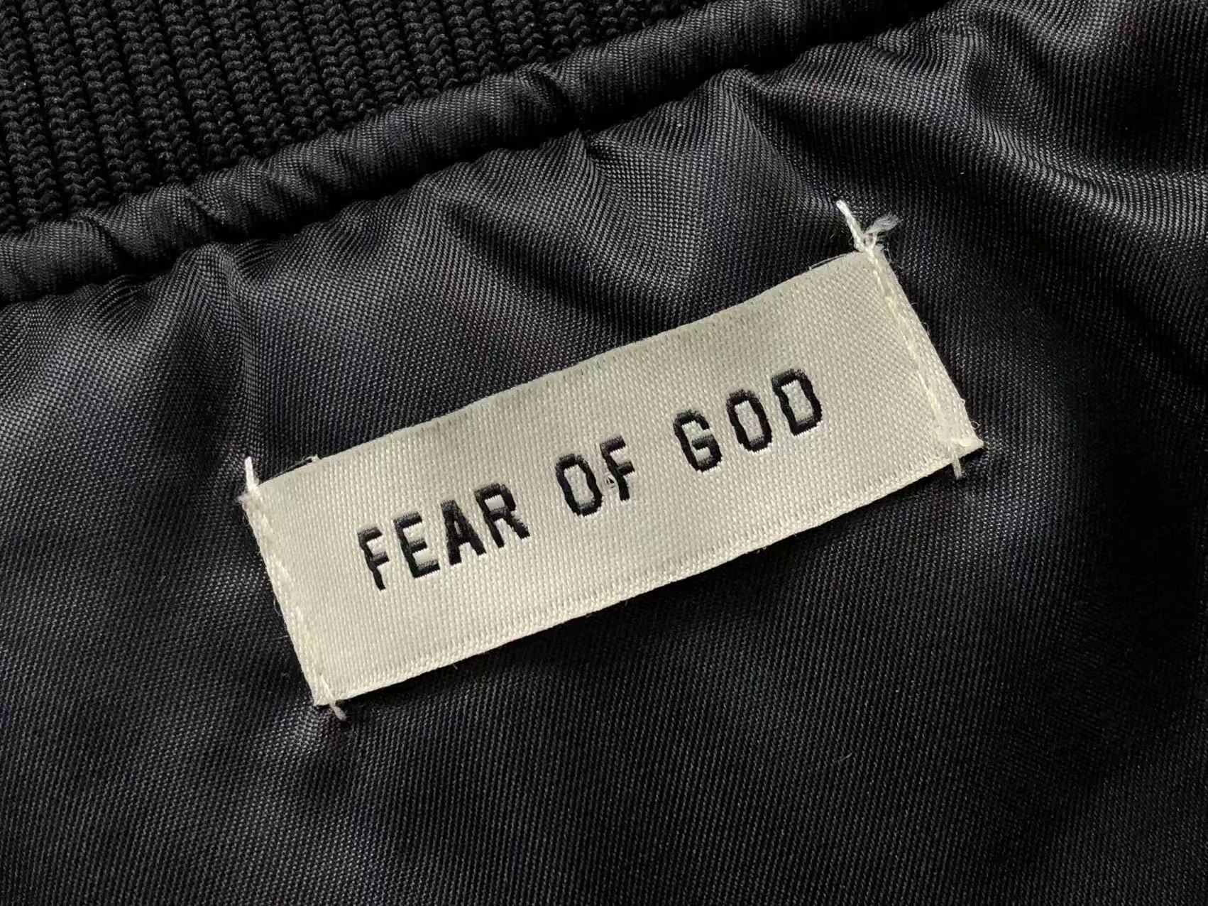 FEAR OF GOD ESSENTIALS BOMBER JACKET BLACK - Sin Sity Reps