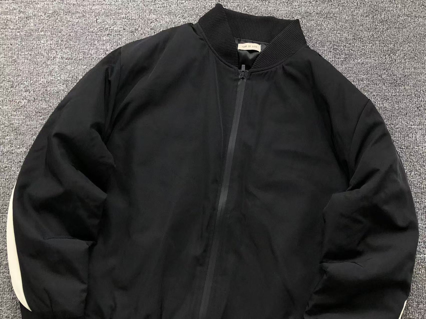 FEAR OF GOD ESSENTIALS BOMBER JACKET BLACK - Sin Sity Reps