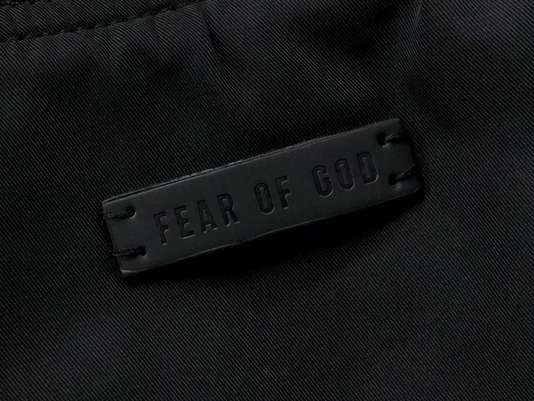 FEAR OF GOD ESSENTIALS BOMBER JACKET BLACK - Sin Sity Reps