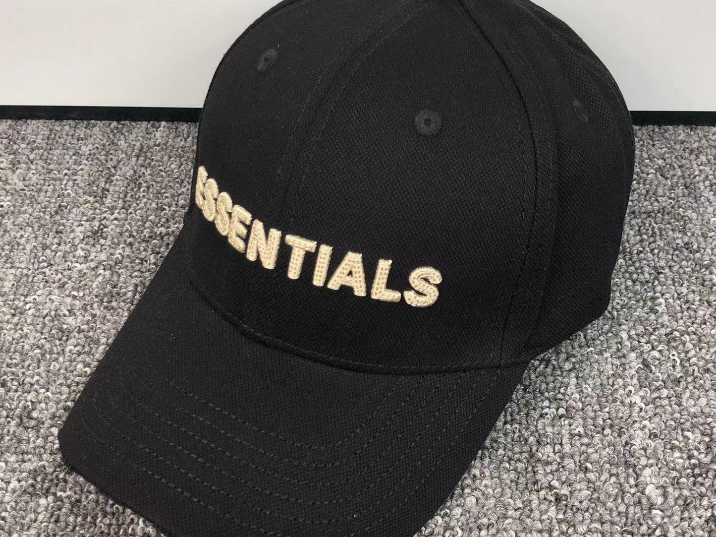 FEAR OF GOD ESSENTIALS CAP BLACK - Sin Sity Reps