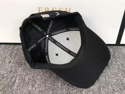 FEAR OF GOD ESSENTIALS CAP BLACK - Sin Sity Reps