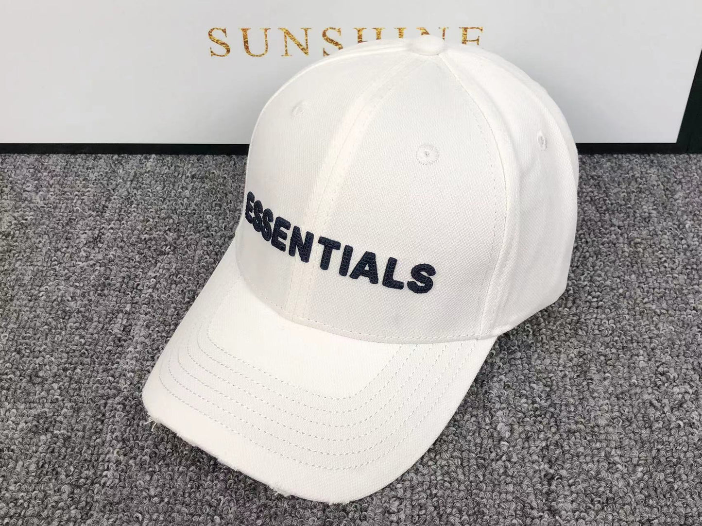 FEAR OF GOD ESSENTIALS CAP WHITE - Sin Sity Reps