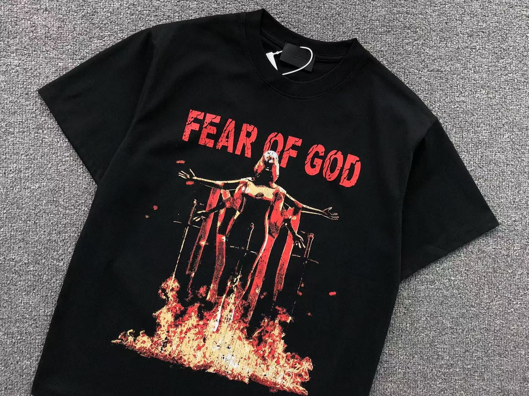 FEAR OF GOD ESSENTIALS GRAPHIC T - SHIRT BLACK - Sin Sity Reps