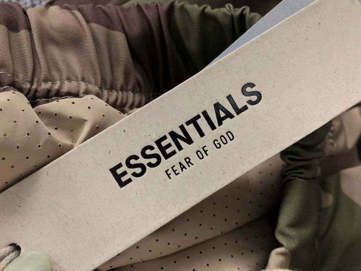 FEAR OF GOD ESSENTIALS MILITARY NYLON FIELD PANTS WOODLAND CAMO - Sin Sity Reps