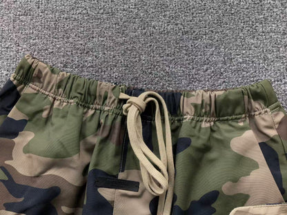 FEAR OF GOD ESSENTIALS MILITARY NYLON FIELD PANTS WOODLAND CAMO - Sin Sity Reps