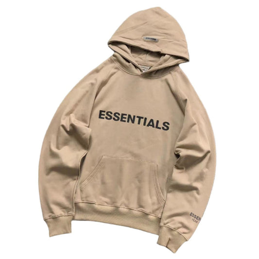 FEAR OF GOD ESSENTIALS PULLOVER HOODIE APPLIQUE LOGO WHITE - Sin Sity Reps