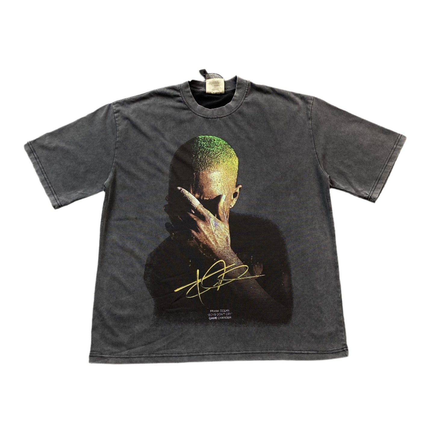 FRANK OCEAN VINTAGE GRAPHIC TEE DARK GREY - Sin Sity Reps