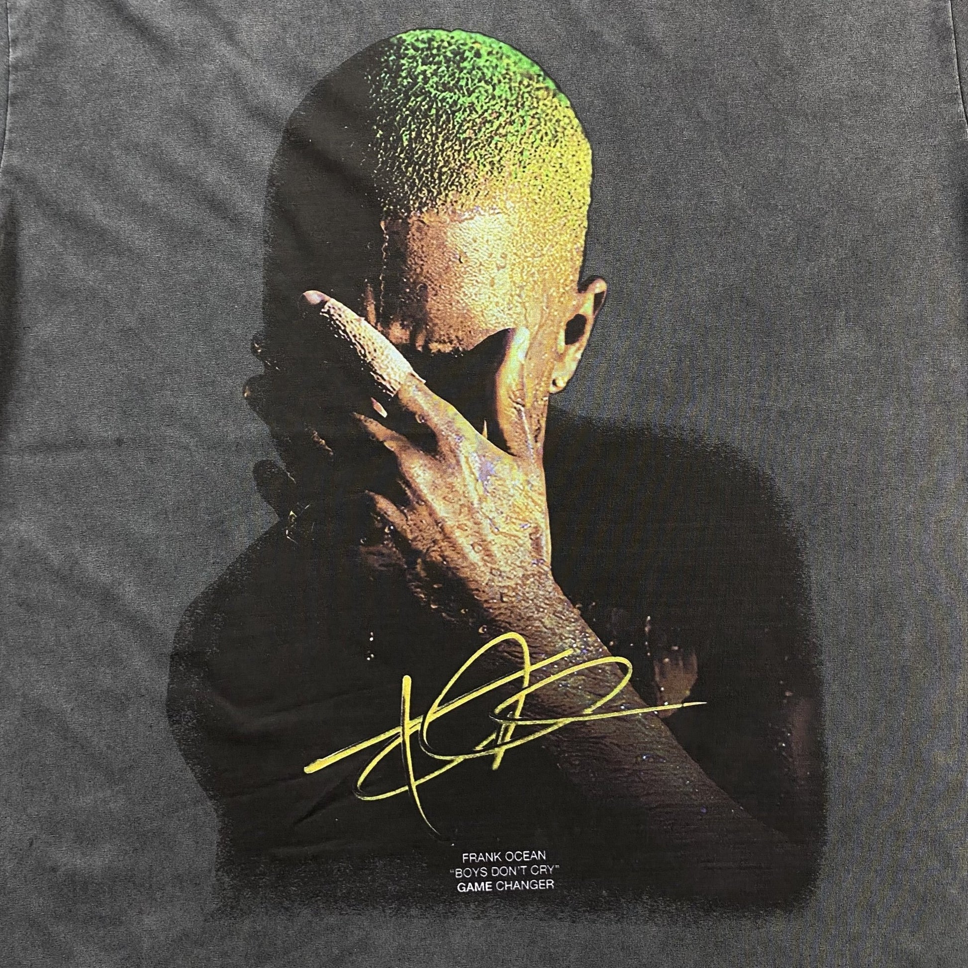 FRANK OCEAN VINTAGE GRAPHIC TEE DARK GREY - Sin Sity Reps