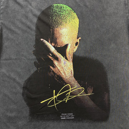 FRANK OCEAN VINTAGE GRAPHIC TEE DARK GREY - Sin Sity Reps