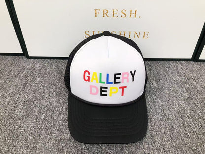 GALLERY DEPT. BEVERLY HILLS LOGO PRINT TRUCKER HAT MULTICOLOR - Sin Sity Reps