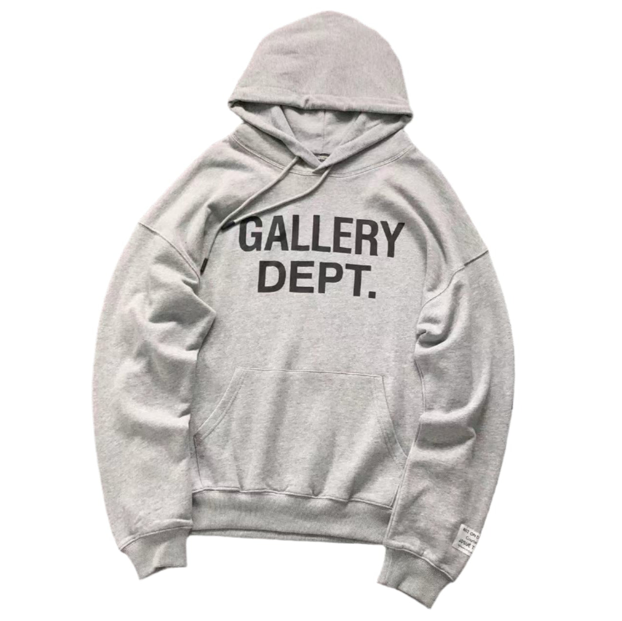 GALLERY DEPT. CENTERED LOGO HOODIE GREY - Sin Sity Reps